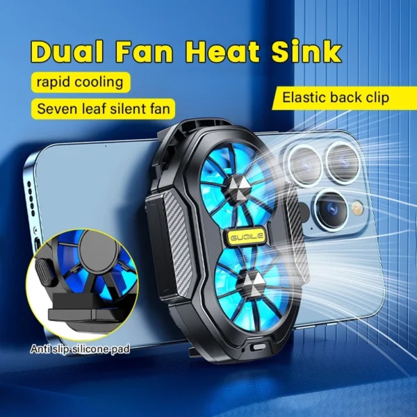 FS01 Dual Fan Phone Cooler