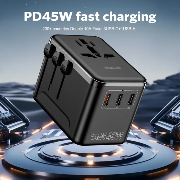 MeeGoo 45W GaN Universal Travel Adapter